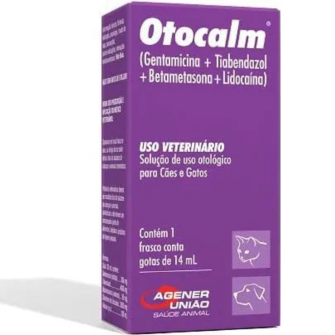 Otocalm Agener Solução Otológica P/Cães e Gatos 14Ml Gotas
