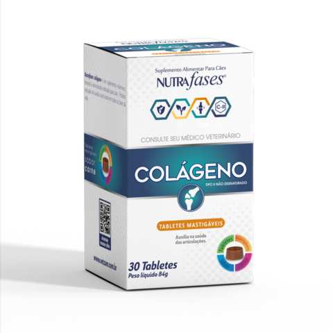 Nutrafases Colágeno Suplemento Pra Cães 30 Tabletes 84g