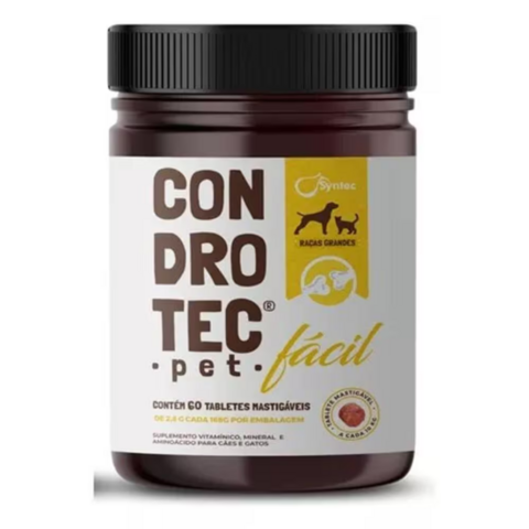 Condrotec Pet Fácil Suplemento P/Cães e Gatos 60 Tabletes