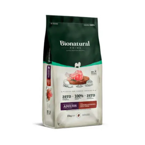 Ração Bionatural Prime 15Kg Cordeiro Cães Adultos Pequenos