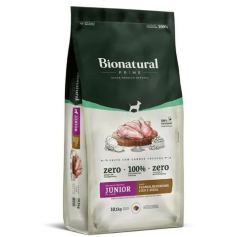 Ração Bionatural Prime 10,1Kg Frango Cães Pequenos Junior