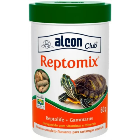 Ração Reptomix 60g Pra Tartarugas Aquáticas Alcon Club