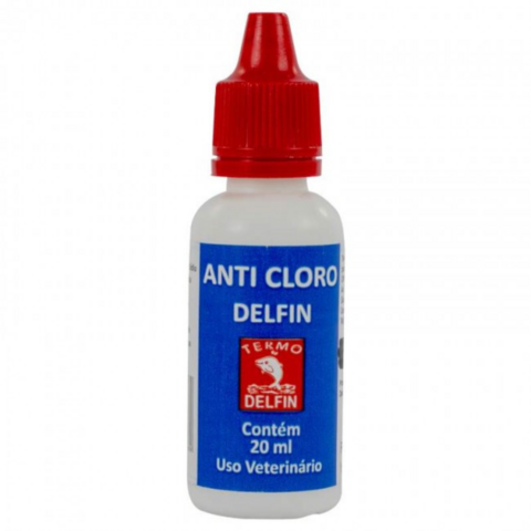Anti Cloro Delfin Para Aquários 20 Ml