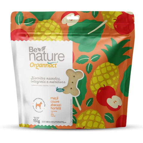 Be Nature Organnact Biscoitos Assados Pra Cães 150g Maça