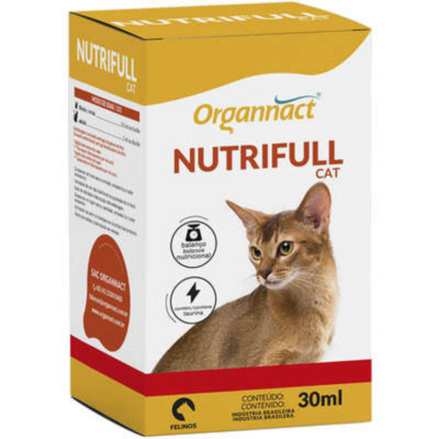 Suplemento Vitamínico Nutrifull Organnact 30Ml Para Gatos