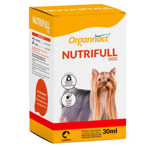 Suplemento Vitamínico Nutrifull Organnact 30Ml Para Cães