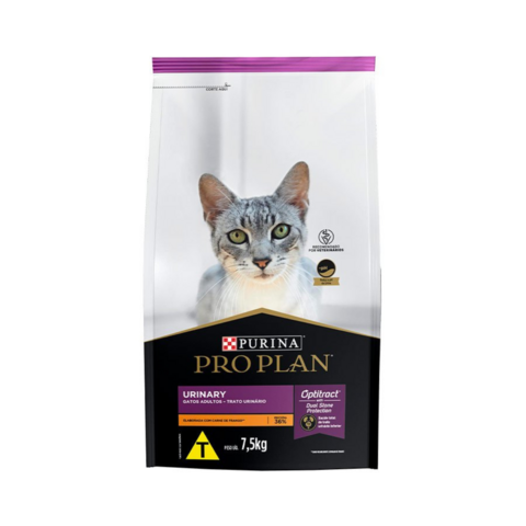 Ração Purina Pro Plan Gatos Adultos 7,5Kg Urinary Frango