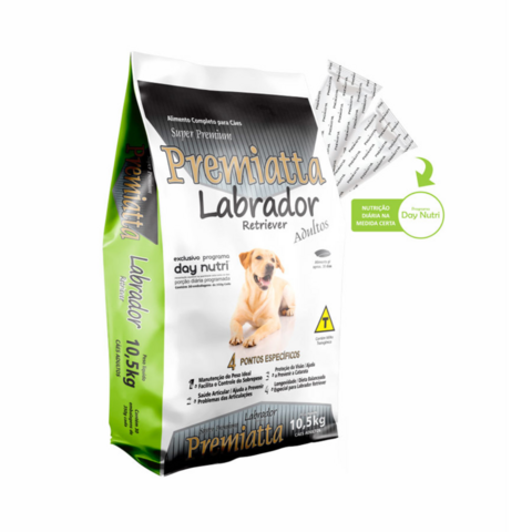 Ração Premiatta Labrador 10,5Kg Cães Adultos