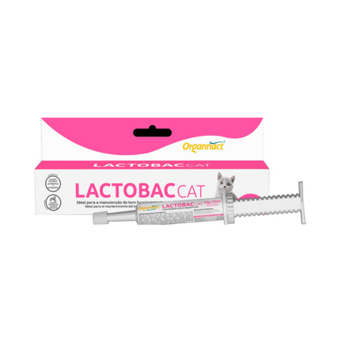 Suplemento Lactobac Cat Pra Gatos 12Ml Organnact