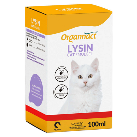 Suplemento Vitamínico Lysin Emulgel Para Gatos 100Ml