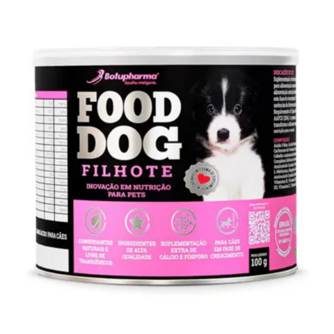Food Dog Filhote 100g Suplemento Pra Cães Em Crescimento