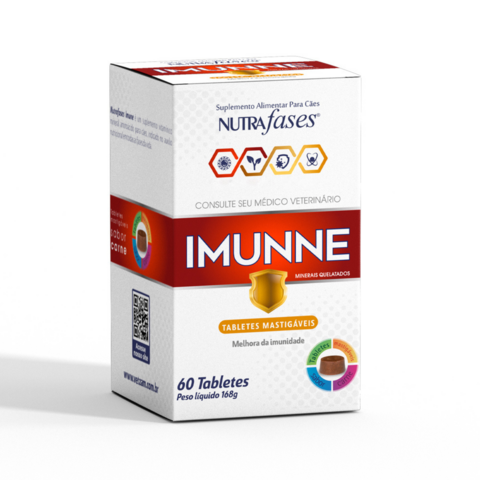 Suplemento Nutrafases Imunne Pra Cães 60 Tabletes 168g