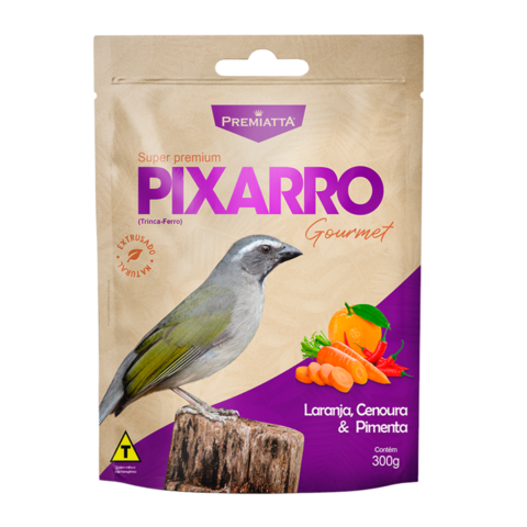 Alimento Premiatta Premium Passáro Pixarro Cenoura 300g