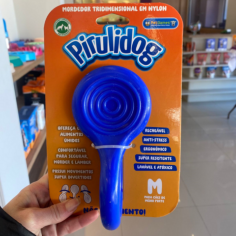 Pirulidog Mordedor Pra Cães Azul Tamanho P
