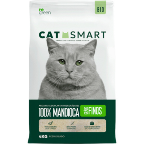 Areia Cat Smart 4Kg Granulado Sanitário Grãos Médios