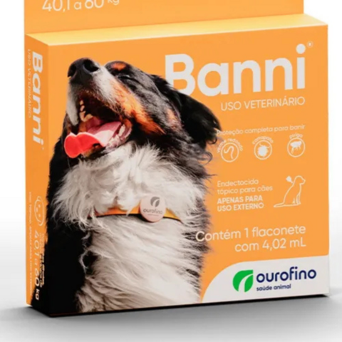 Banni 4,02Ml Pra Cães de 40,1 a 60Kg 1 Flaconete