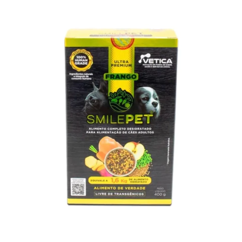 SmilePet Alimento Desidratado Pra Cães Adultos 400g Frango