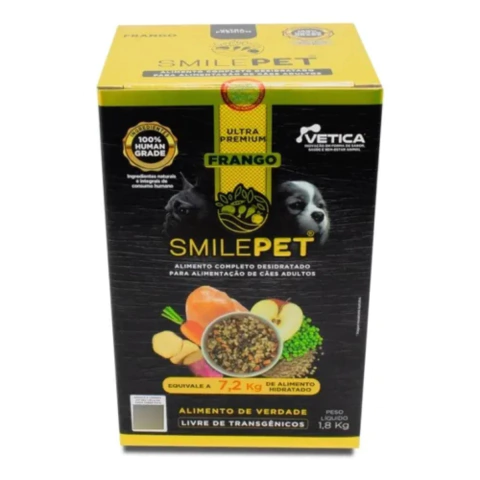 SmilePet Alimento Desidratado Pra Cães Adultos 1.8Kg Frango
