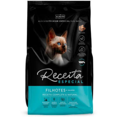 Alinutri 1Kg Receita Especial Gatos Filhotes Salmão