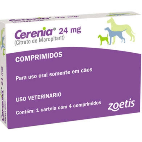 Antiemético Zoetis Cerenia 24MG de 4 Comprimidos