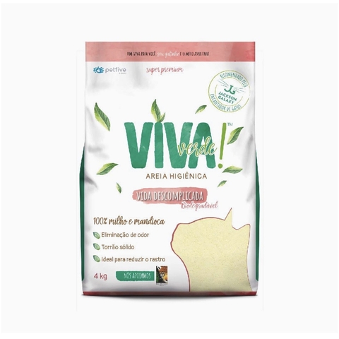 Areia Higiênica VIVA verde vida descomplicada Bio 4kg.