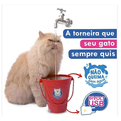 Bebedouro Fonte para Gatos Torneira MagiCat
