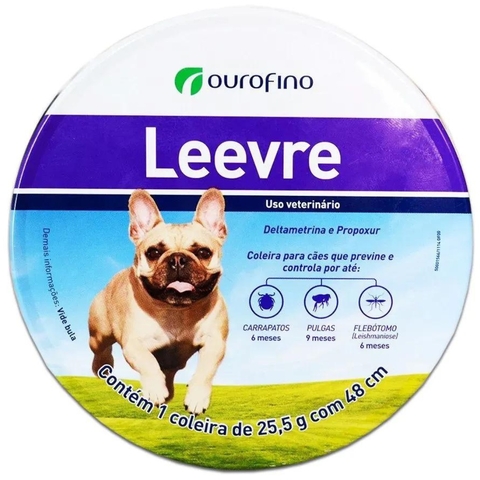 Coleira Antipulgas Leevre 25,5g 48 cm