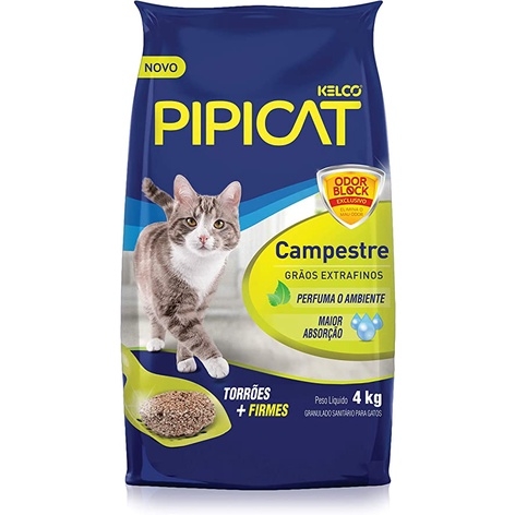 Pipicat Areia higienica Granulado Sanitario Campestre 4kg