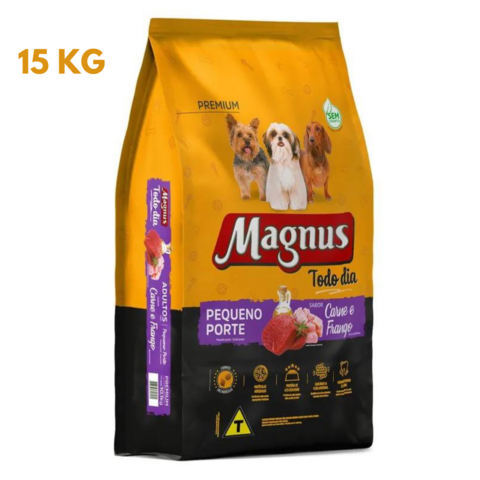 Ração Magnus Original para Cães Adultos Pequeno Porte 15kg