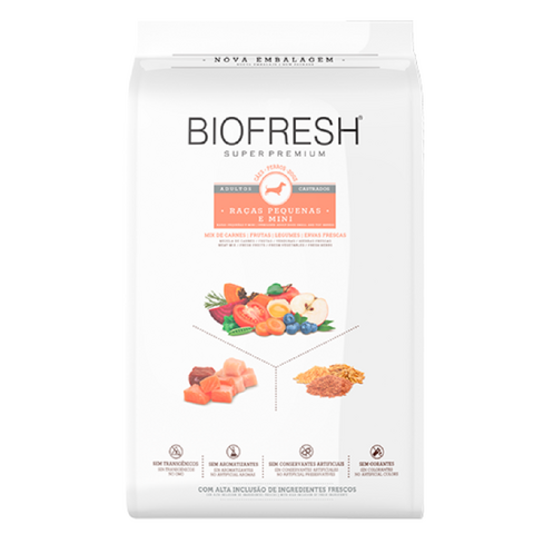 Ração Biofresh Super Premium Castrado Mini e Pequeno 1kg