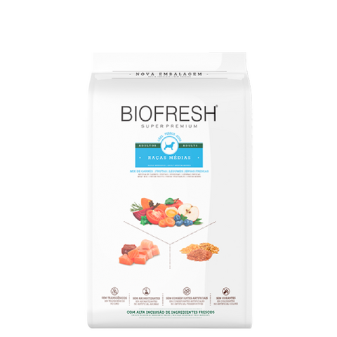 Biofresh Mix de Carne,Cães Adulto Raças Médias 10,1kg
