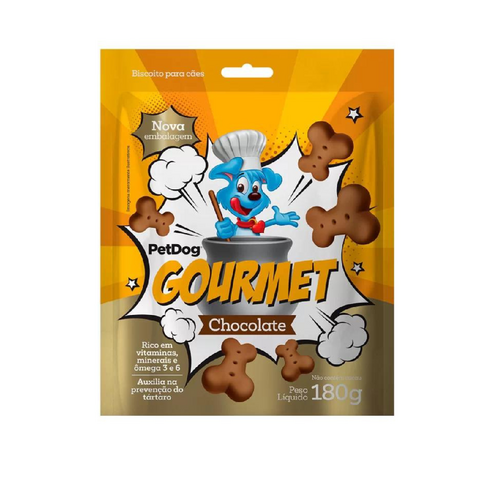Biscoito Petdog Gourmet Chocolate 180g