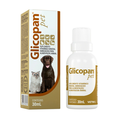 Suplemento Vetnil Glicopan Pet - 30Ml