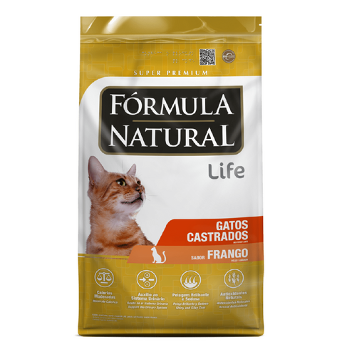 Ração Fórmula Natural Super Premium Gatos Castrados - 7Kg