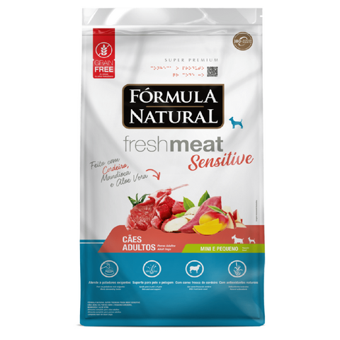 Ração Fórmula Natural Fresh Meat Sensítive Cães Mini/Peq 7Kg