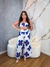 Conjunto Calça Pantalona \ Cropped Amarração \ Estampado - comprar online