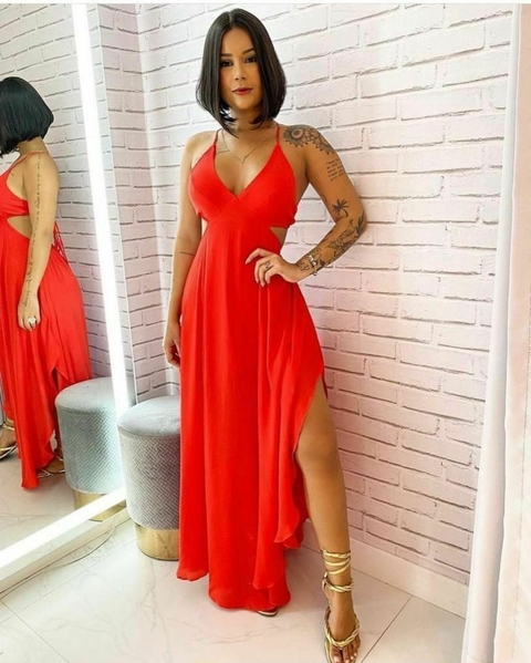 Vestido três pontas \ amarração