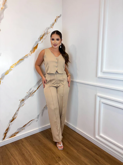 Conjunto Calça \ Colete botões - comprar online