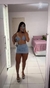 Conjunto Saia flor + Top Amarração