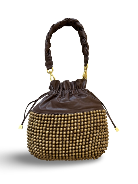 Bolsa saco Gio madeira - comprar online