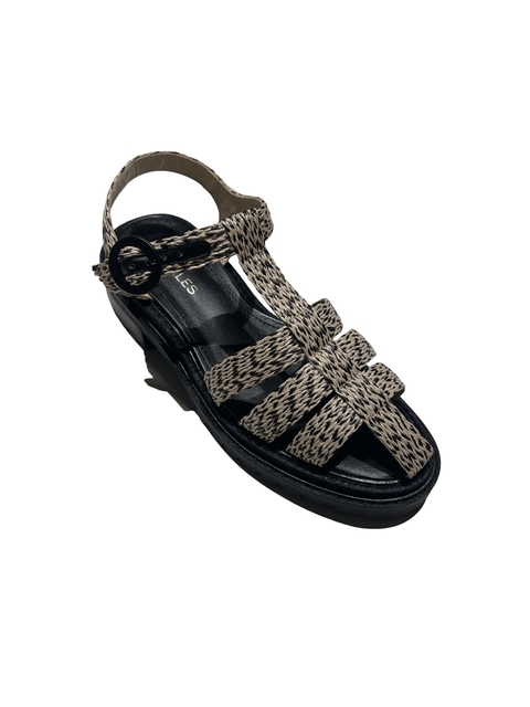 Sapato Flora preto/branco