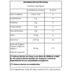 ACEITE DE OREGANO CON carvacrol y timol - Sonycom