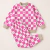 Pijama Moletom Flanelado XADREZ VINTAGE ROSE