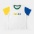 Camiseta infantil Brasil Bicolor na internet