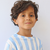 Camiseta Casual Listrada Azul Infantil - comprar online