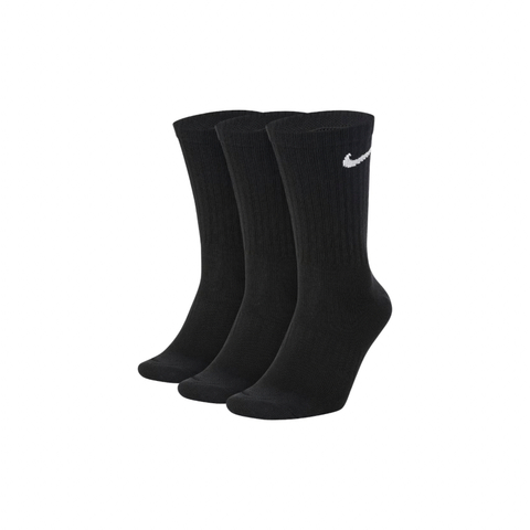 Meia Nike Training 3 Pares Alto Preto Unissex - comprar online