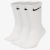 Meia Nike Training 3 Pares Alto Branco Unissex na internet