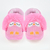 Pantufa Coruja Rosa - Ref. 3404 - loja online
