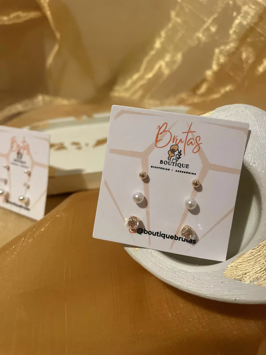 Kit trio de Brincos - Para Segundo Furo
