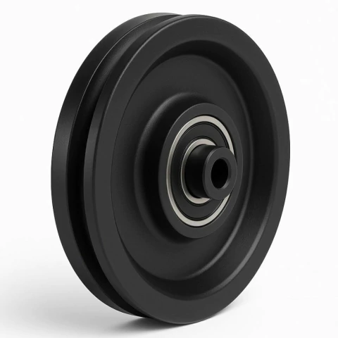 Polea plástica 90 mm con rulemán para máquinas de gimnasio (roldana / rueda guía de cable) - comprar online